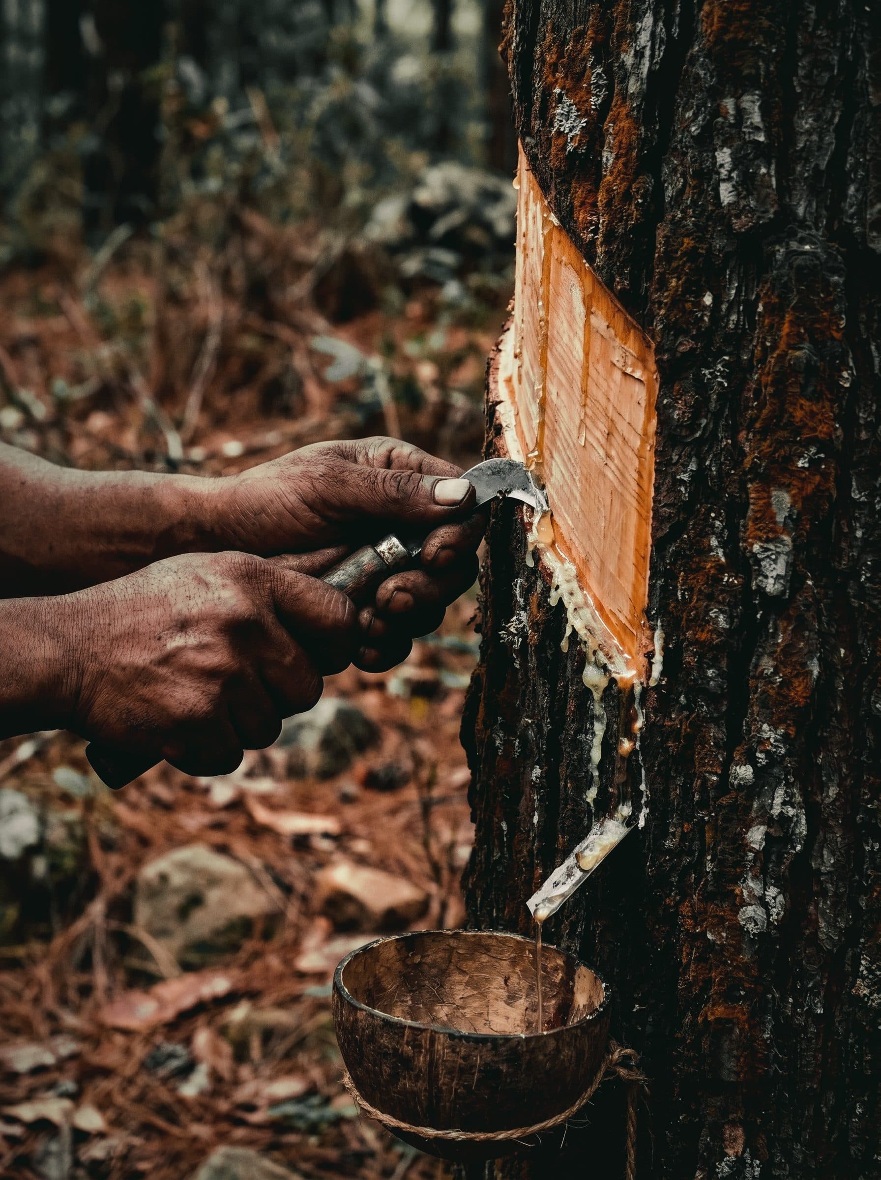 Tapping a managed Pinus merkusii stand